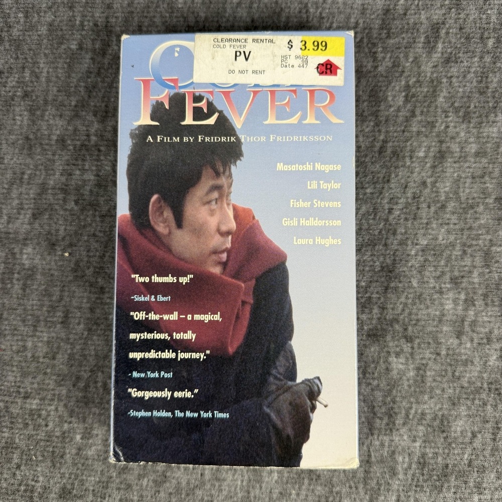 Vintage Cold Fever 1997 VHS Tape Fox Lorber Comedy Foreign Film Icelandic